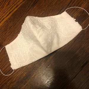 Ivory Bridal Face Mask